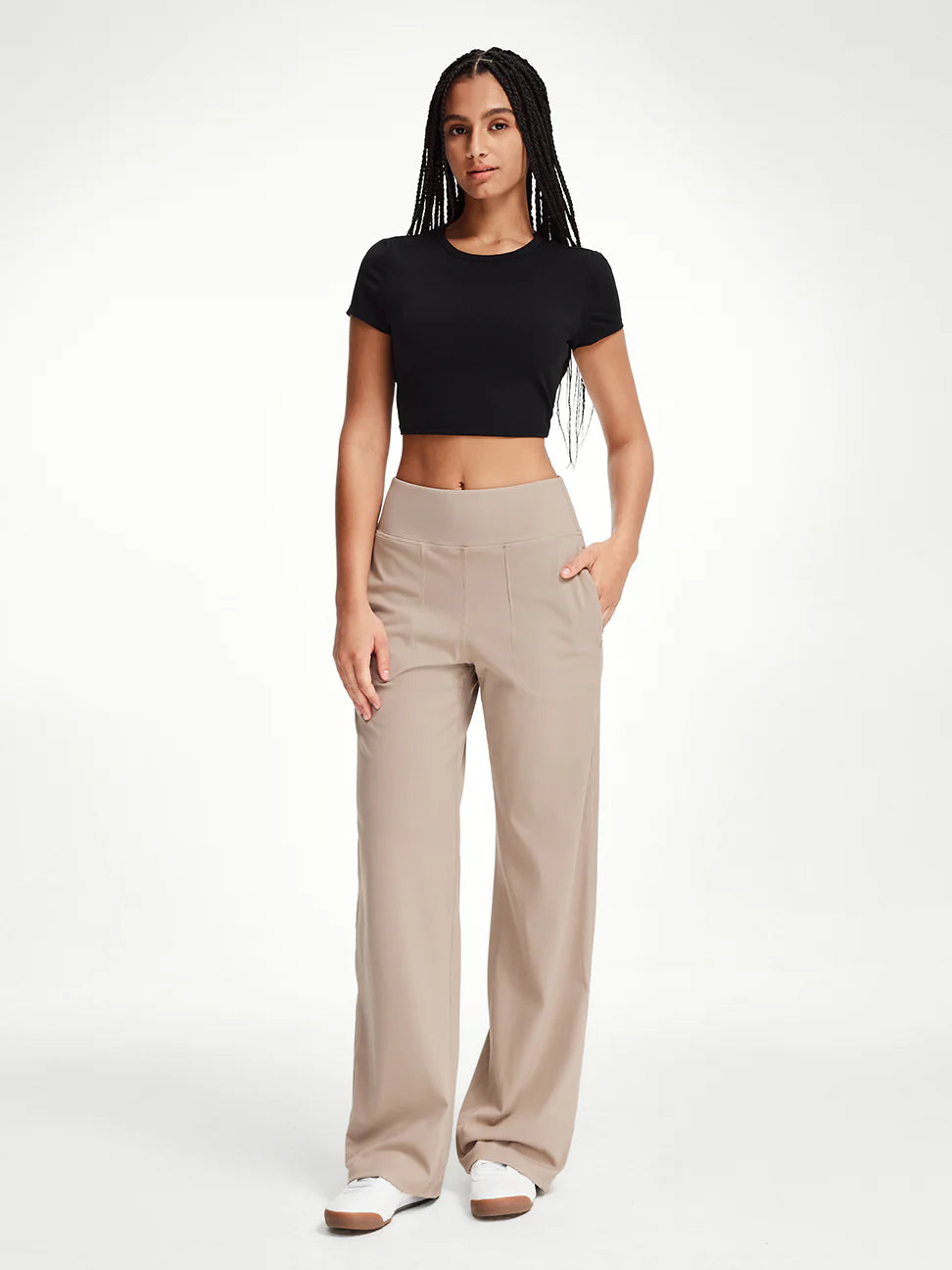 High Waist Wide Leg Pant 33''