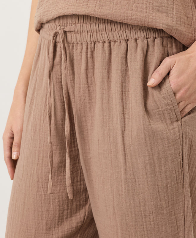 Organic Coastal Double Gauze Tapered Pull-On Pant